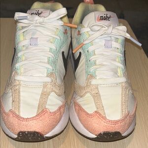 Nike Pastel and White Kid Sneakers